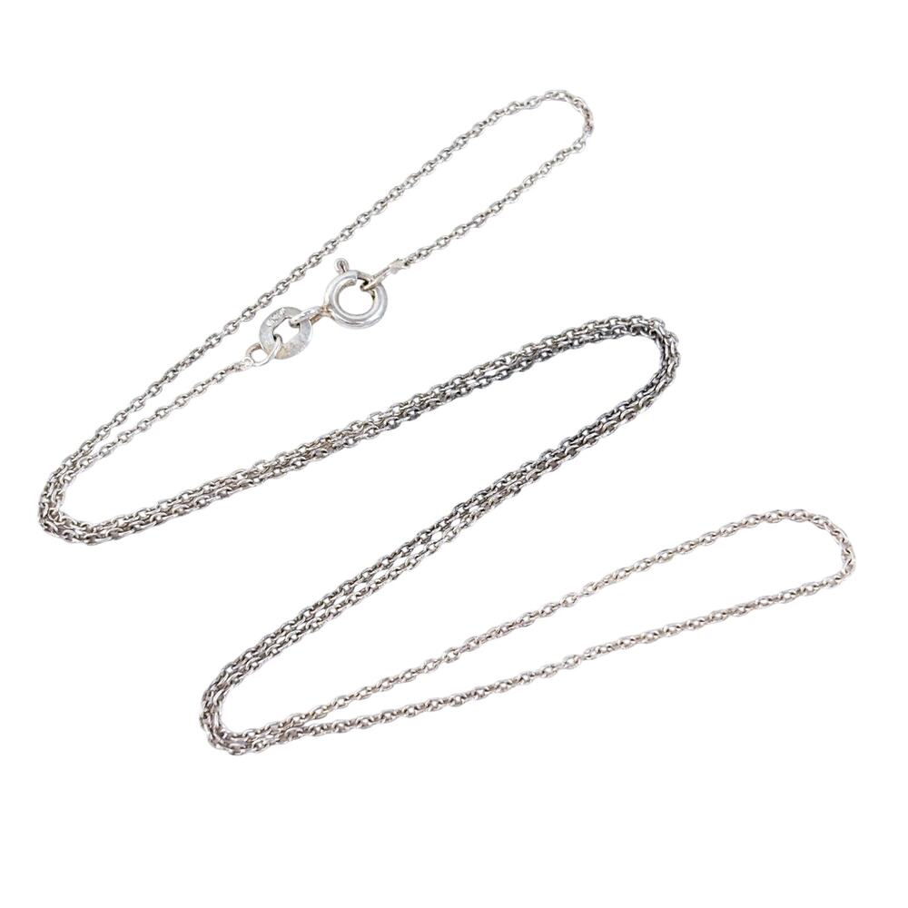 Vintage Sterling Silver 925 Cable Chain Necklace 18"